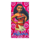 Toalha De Banho Infantil Moana R Personalizada Nome Bordado