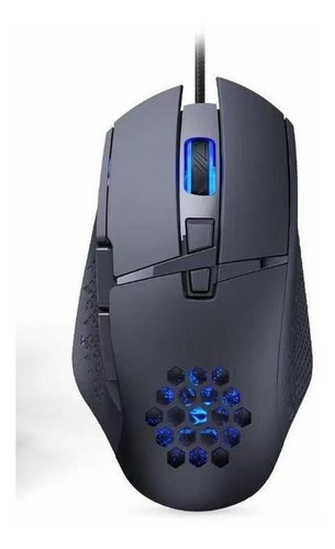 Mouse Gamer 7200dpi Warsark Rg-90 Com Led Com Chip De Jogos Cor Preto
