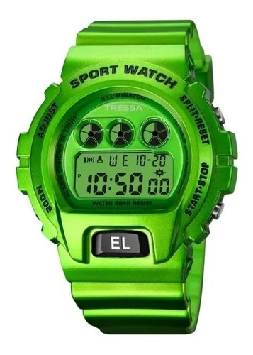 Reloj Tressa Power Verde Wr50m Luz Crono Watchcenter