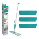 Kit Mop Spray Flashlimp Com + 3 Refil Microfibra Extras Flex