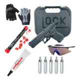 Paquete Glock 17 Gen 5 .43 + Lentes Y Guantes Co2 Xchws 