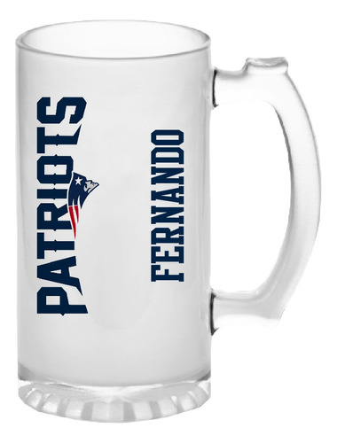 1 Tarro Cervecero Pats Patriots Nfl Super Bowl