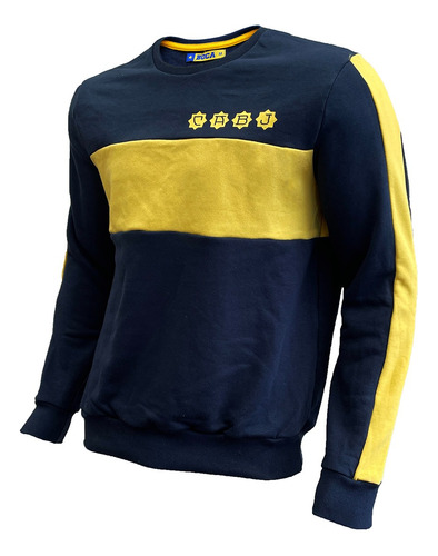 Buzo Boca Juniors Oficial Rustico Cuello Redondo