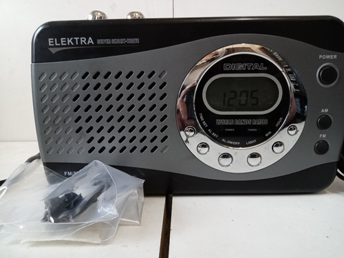 Rádio Portatil Elektra Super Short-wave = Usado