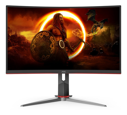 Monitor Para Gamer Aoc Cq32g2s Curvo 32 2k Qhd 165hz 1ms, 1 Color Negro 100v/240v