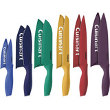 Set 6 Cuchillos Cuisinart Acero Inoxidable De Colores +funda