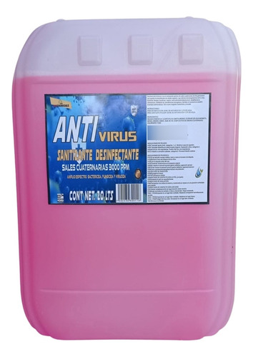 Sanitizante Desinfectante Sales Cuaternaria 20 Lt (coco)