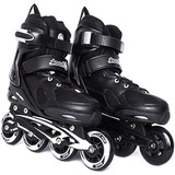 Patines Hook Fitness Pro Adulto Negro 129b