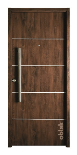 Puerta Oblak Inyectada Innova Símil Madera Cedro 1983 90x200