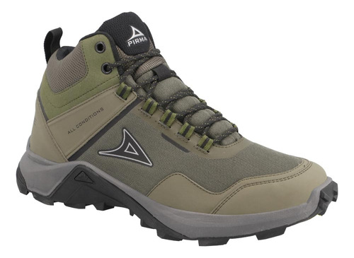 Tenis Bota Pirma 1308 Trail Running Senderismo Verde Militar