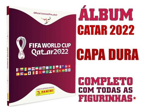 Album Copa 2022 Capa Dura Com Todas Figurinhas Para Colar