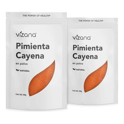 Pimienta De Cayena En Polvo 200g(2bolsas100g)vizananutrition | MercadoLibre
