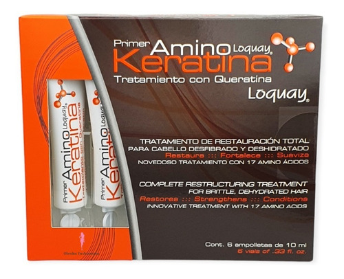 Loquay Primer Amino Keratina - Restauración Total Ampolletas
