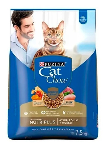 Alimento Para Gato Atún, Pollo Y Queso, Cat Chow 7.5kg