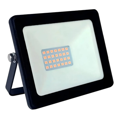 Reflector LED Candela 30W Luz Cálida Exterior Negro Aluminio IP65 | MercadoLibre