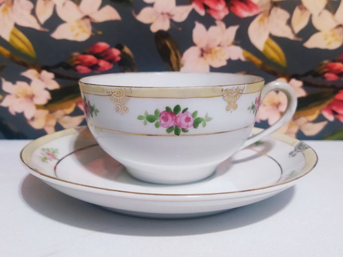 Taza Para Té De Porcelana Japonesa Noritake 