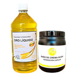 Combo 1 Litro De Oro Líquido + 1 Kg De Crema Ácida