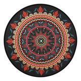 Mandala Patrón Redondo Yoga Piso Mat Meditación Mat