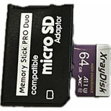 Memoria Micro Sd 64gb + Adaptador Psp 1000/2000/3000