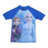 Remera Manga Corta Disney Frozen Proteccion Solar Uv50 