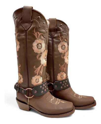 Botas Para Dama Vaqueras Rodeo Piel Calidad Elefantes Estilo