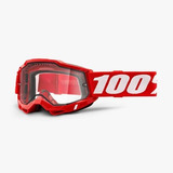 Goggles Motocross 100% Original Accuri 2 Rojo Dual Lens