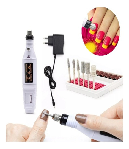 Kit De Taladro De Uñas Portátil Para Manicura Y Pedicura.