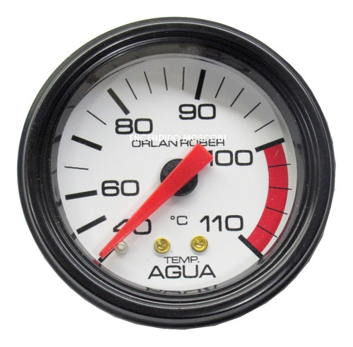 Reloj Temperatura Agua Blanco Universal Mecanico 110lbs 52mm