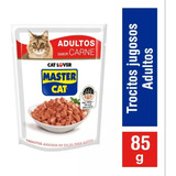 Master Cat Alimento Gato Trocitos Jugosos Carne 1x 85 Grs