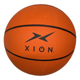 Balon Basquetbol No 7 Xion Recreativo Entrenamiento Hule Color Naranja
