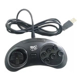 Controle Usb Modelo Sega Mega Drive P/ Pc Notebook Raspberry