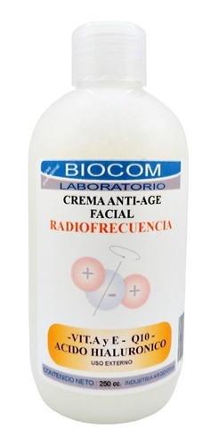 Crema Antiage Facial Para Radiofrecuencia X 250 Gr - Biocom