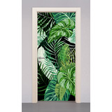 Adesivo Envelopamento Decorativo De Porta Plantas Natureza