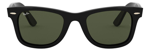 Lentes De Sol Ray - Ban Wayfarer Ease Unisex Forma Cuadrada Color 601 Color De La Lente Verde Color De La Varilla Negro Color Del Armazón Negro Diseño Protección Uv