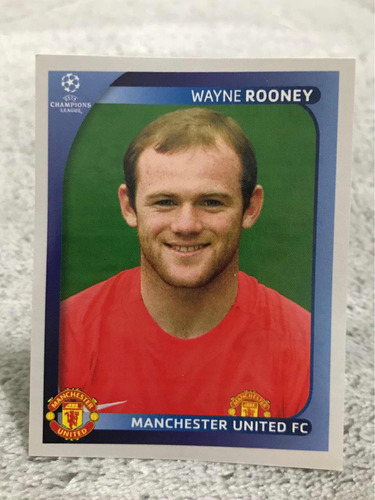 Figurinhas Champions League 2008/2009 Wayne Rooney (united)