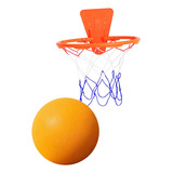 Baloncesto Silencioso Con Aro, Pelota Naranja Talla 7