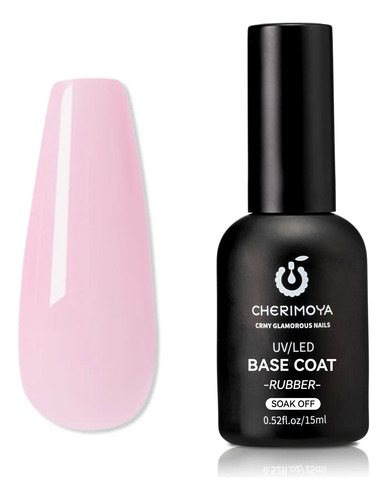 Base Coat Permanentes Rubber Color 15ml Cherimoya | Meses sin interés