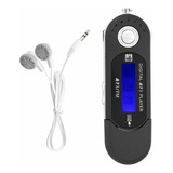 Mp3 Usb Music Video Digital Player Com Tela Lcd 8gb