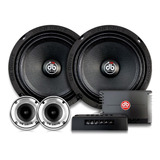 Set D Medios Rangos 6.5 PLG Db Drive P7 6k 500w Open Show Color Negro