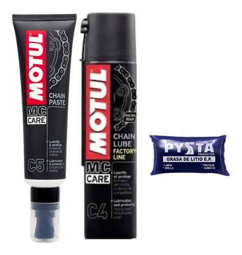 Motul C5  Lubricante Cadenas + Motul C4 + Litio