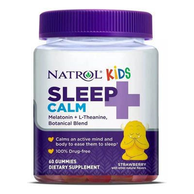 Melatonina Natrol Kids Niños Sleep Calm 60 Gomitas Sabor Fresa | Envío gratis