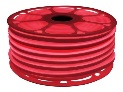 Manguera Neón 50m Luz Rojo Flexible C/ Regulador Marca Jwj