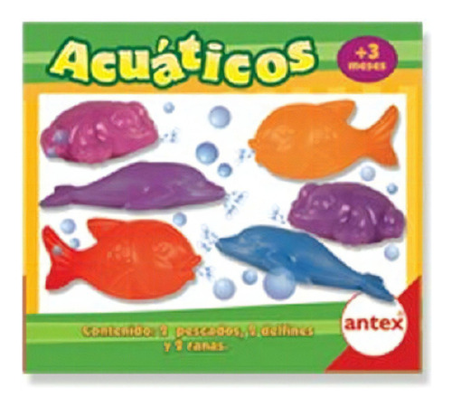 Animales Acuaticos Set De Baño Lanza Agua Bebe Antex 5135 Ed