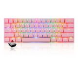 Motospeed Ck62 61 Teclas Rgb Teclado Mecánico Usb Cableado B