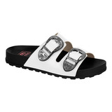 Chinelo Slide Moleca Tamanco Napa Feminino Birken 5436 402