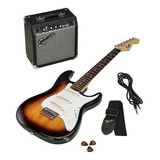 Pack De Guitarra Squier Stratocaster Mini + Amplificador