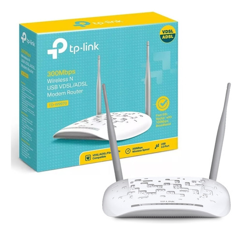 Roteador Modem Tp-link Td-w9970 Wireless N Vdsl2 Usb 300mbps