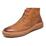 Zapatos De Cuero Para Hombre Botas De Senderismo Casuales