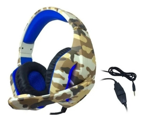 Fone De Ouvido Gamer Camuflado Headset Gamer Px-5 Deserto 