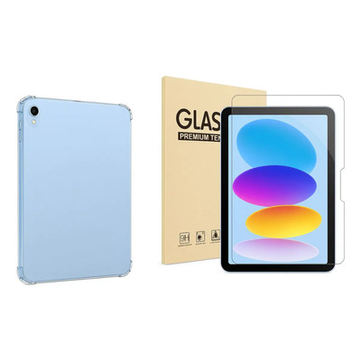 Funda Flexible Uso Rudo Para iPad 11 A16 Y Cristal Templado Transparente | Meses sin interés
